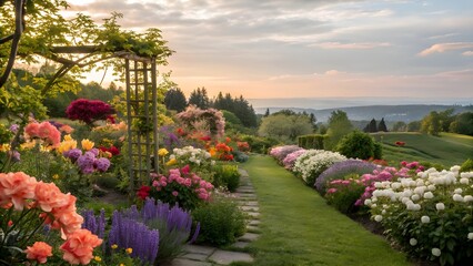 Fototapeta premium flowers in the park
