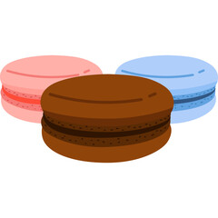 Flat Macaroon Illustration