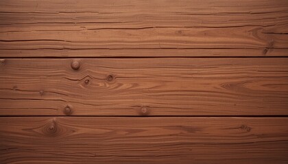 Fototapeta premium A close-up of a wooden surface featuring rich brown tones and distinct grain patterns, providing a warm, rustic feel, ideal for interior designs or natural-themed projects.