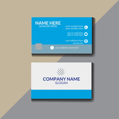 Obraz premium Double sided modern and creative business card template. vector design for professional and business . horizontal and vertical layout, vector illustration, print ready.