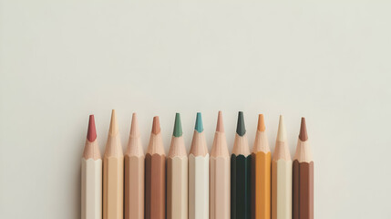 Colorful pencil leads arranged neatly, perfect for artistic projects and creative inspiration.