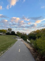 Chicago River as seen from NW neighborhood 