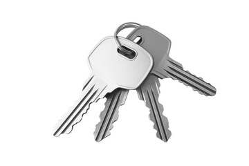 Three keys are shown on a white background, isolated