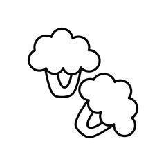 Broccoli Vector icon