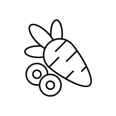 Carrot Vector icon