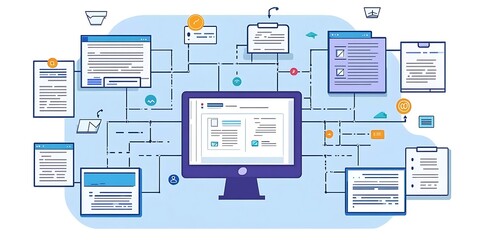 Legal Document Workflow Automation, the benefits of workflow automation in legal document management with an image showing automated document routing,,

