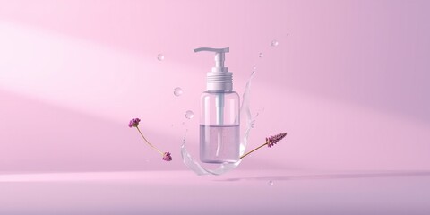 3D Dispenser with Floating Objects - Fresh Splash Effect