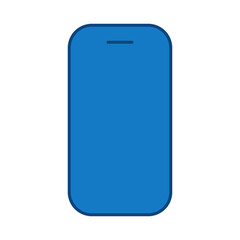 Mobile Blue Line Icon. Device, Technology, Smart Device, AI Line Editable Stroke Icons