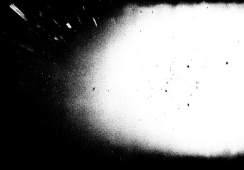 Abstract Black and White Spray Paint Texture on Dark Background