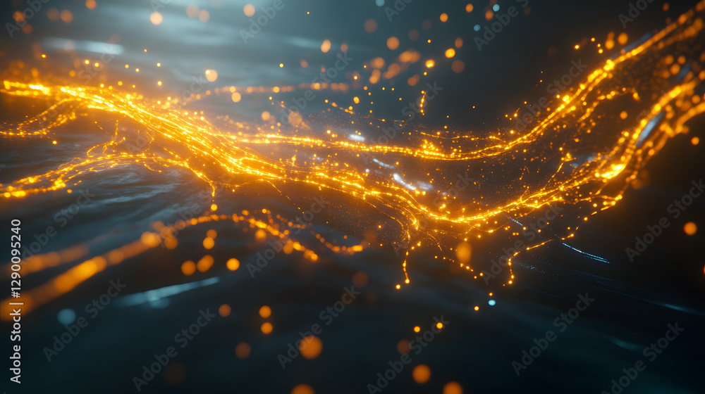 Poster abstract blur of colorful light streaks creating a vibrant and dynamic background for artistic desig