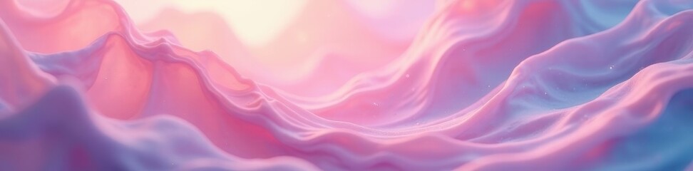 Fototapeta premium Swirling pastel hues, soft focus, ethereal glow, curves, motion