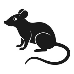 Simple Silhouette of a Rat