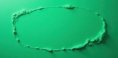 Vivid emerald green paint backdrop, textured surface, coating, image
