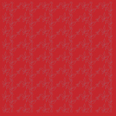 red vintage background with snowflakes