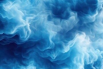 ethereal cloudscape with seamless gradients transitioning from deep sapphire to azure blue, featuring subtle rippled textures like silk waves
