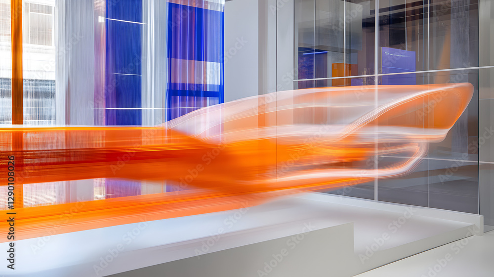 Poster abstract blur of vibrant orange hues creating a dynamic and energetic visual background