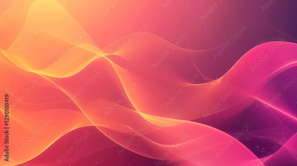 Poster abstract colorful waves with a gradient background effect