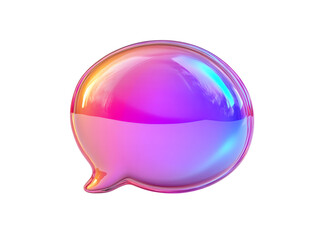 Vibrant Gradient Speech Bubble Design for Modern Use