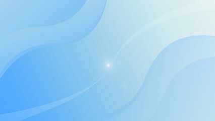 Smooth flowing blue wave background