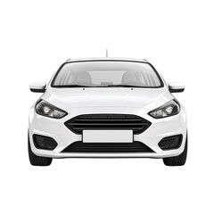 car isolated on transparent white background, clipping path