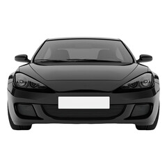 car isolated on transparent white background, clipping path