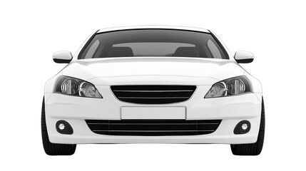 car isolated on transparent white background, clipping path