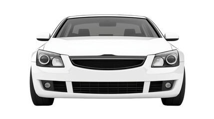 car isolated on transparent white background, clipping path