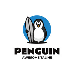 Penguin Simple Mascot Logo