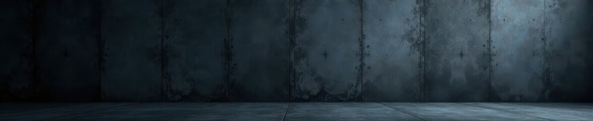 Dark, rough, textured concrete wall Deep shadows, grunge aesthetic , cracked, surface