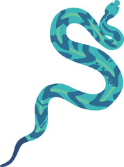 Cartoon snake poisonous specie vector illustration