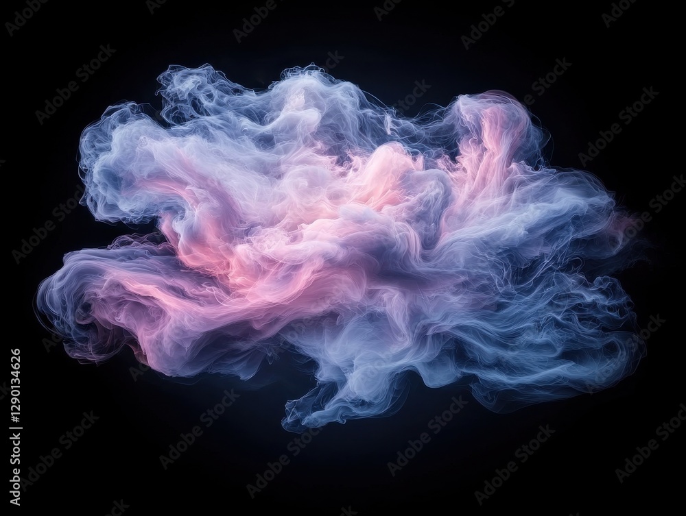 Poster captivating swirling vapor clouds abstract art digital creation dark background atmospheric viewpoin