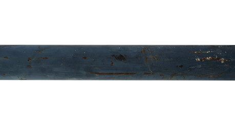 rusty iron rod isolated element