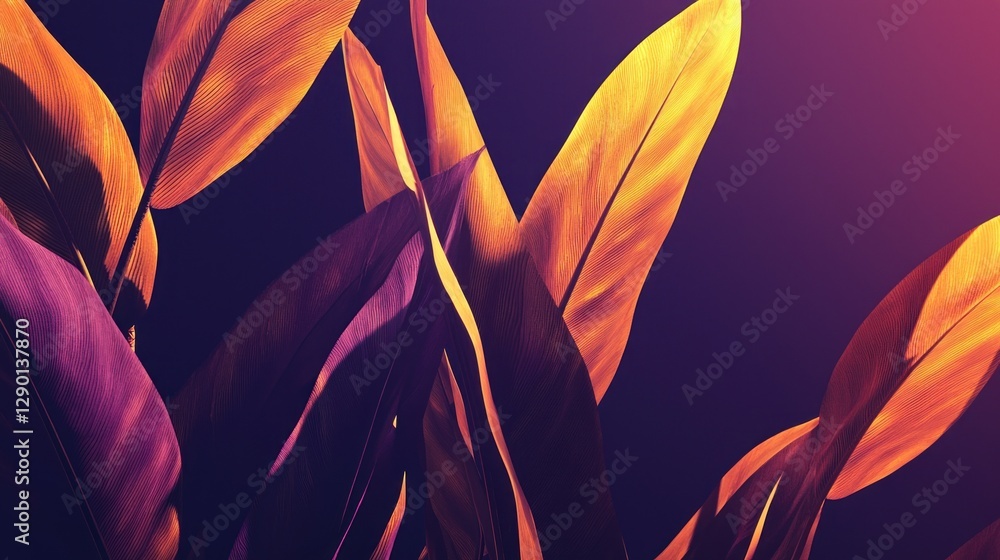 Aufkleber exotic plumage in vibrant hues against a dark backdrop capturing a sense of mystery and elegance wit