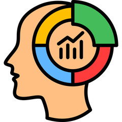 Analytical Skill lineal color icon
