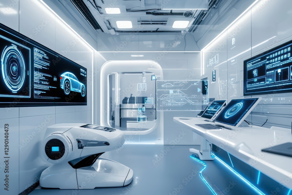 Poster advanced tech lab, robotic systems enhance navigation in autonomous vehicles.