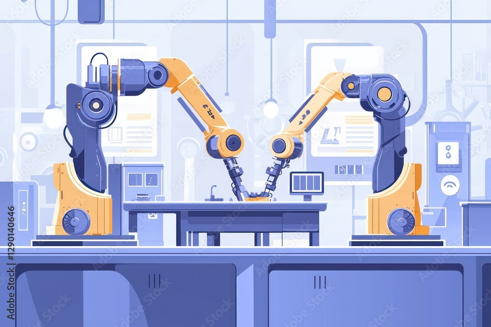 Poster tech-focused startup uses ai-driven robotic arms to construct precision prototypes.