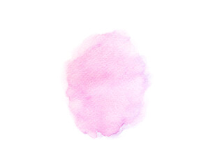 a pink  watercolor on white.