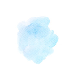 a blue watercolor.