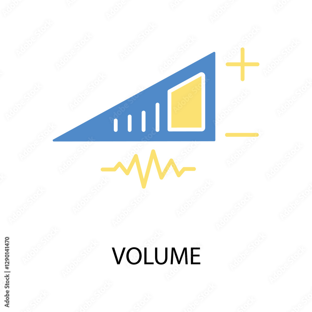 Poster volume icon. vector.editable stroke.linear style sign for use web design,logo.symbol illustration.