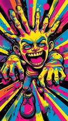 Neon Nightmare's Embrace