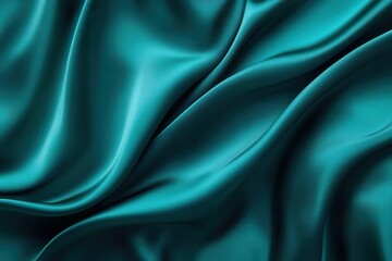 Obraz premium gradient of deep teal and emerald flows smoothly, a faint glow blooming from the top right corner, casting a serene, velvety sheen.
