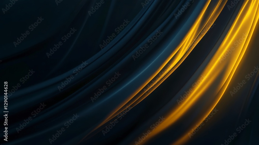 Poster abstract flowing fabric with soft light and dark background