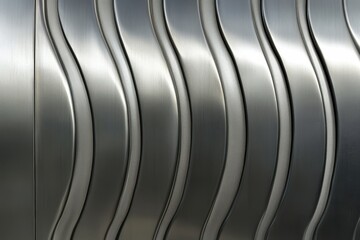 Stylish Metal Wall Design with Elegant Curves