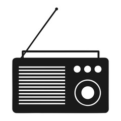 retro radio vector illustration
