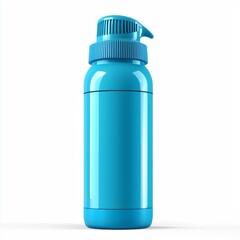 Bright Blue Insulated Water Bottle with Flip Top Lid for Outdoor and Everyday Use, Featuring Sleek and Modern Design