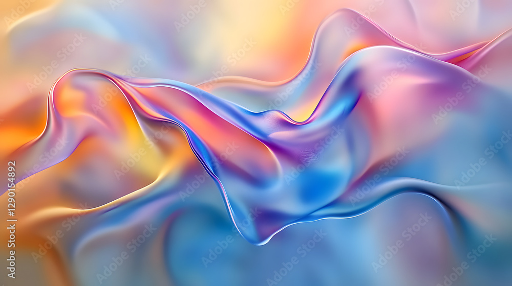 Poster abstract background featuring smooth lines and curves in flowing design representing modern aestheti