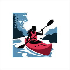 Kayaking in the Wilderness.