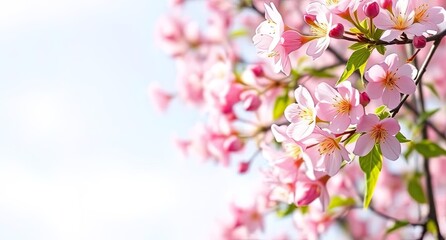 Obraz premium spring background grass flowers space for your message - ai generated