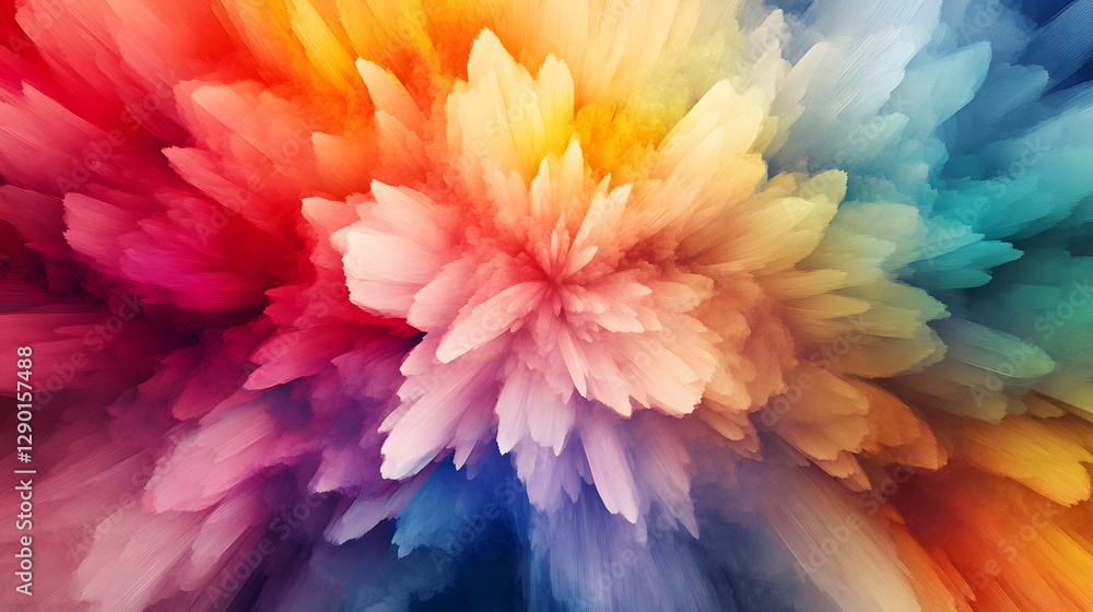 Poster vibrant abstract background featuring a spectrum of colors blending together in a dynamic display