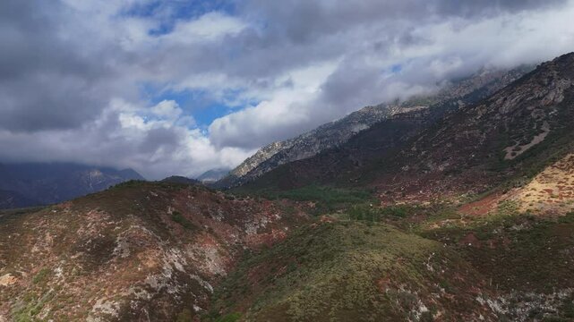 Aerial View of Mount Baldy, Angeles National Forest, California